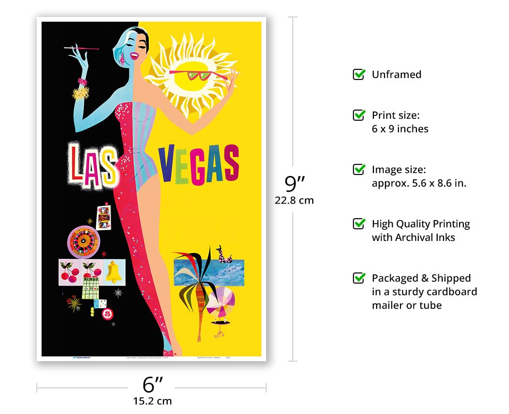 Amazon.com: Las Vegas Nevada - Vintage Travel Poster by David